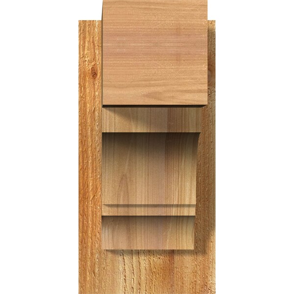 Balboa Block Rough Sawn Outlooker, Western Red Cedar, 6W X 12D X 12H